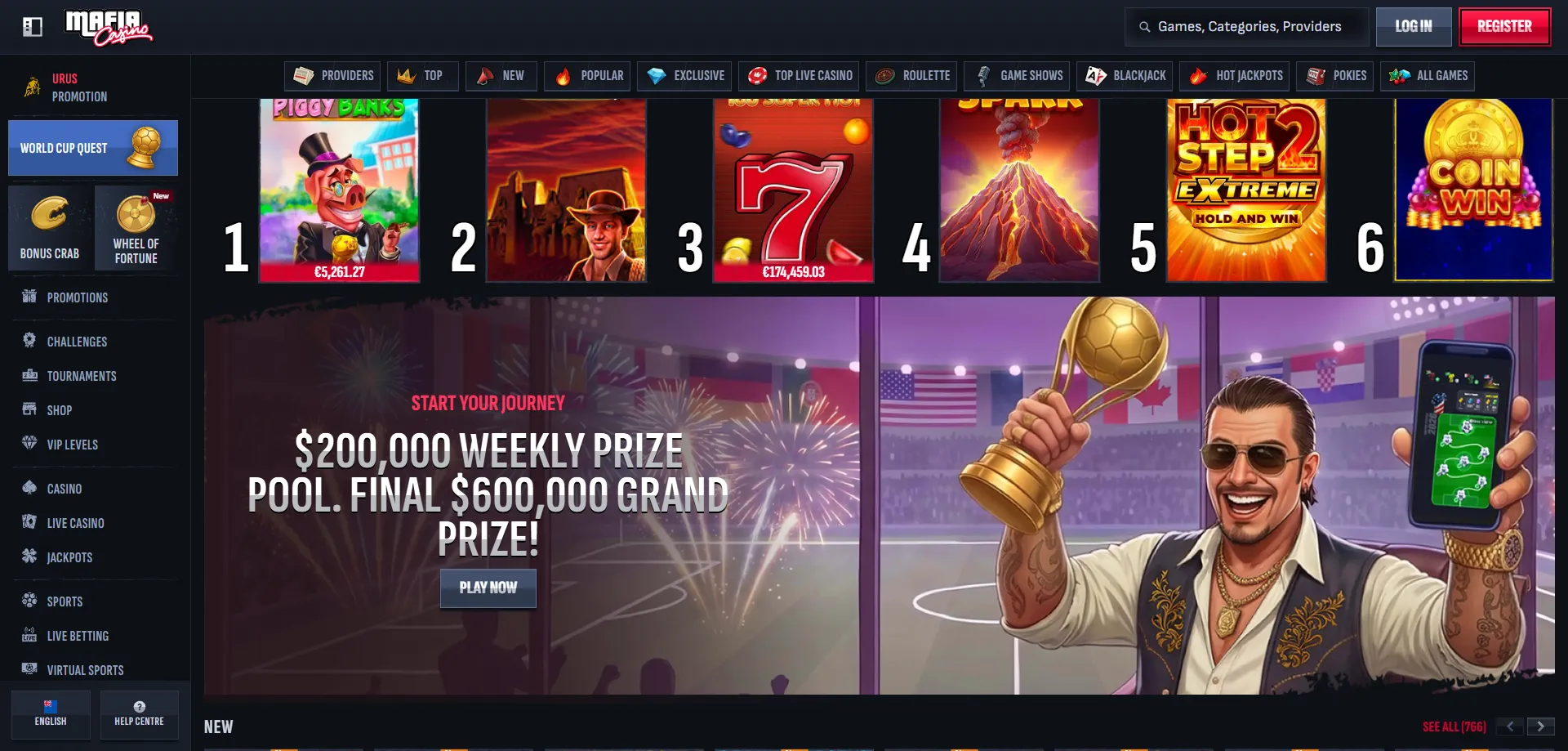 Mafia Casino mobile app NZ &mdash; slots and live casino on your phone