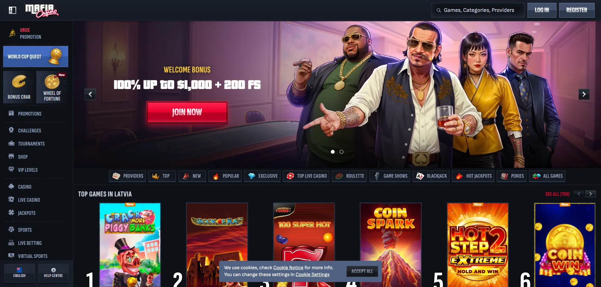 Mafia Casino NZ overview &mdash; fast payouts, 4000+ games, 2026